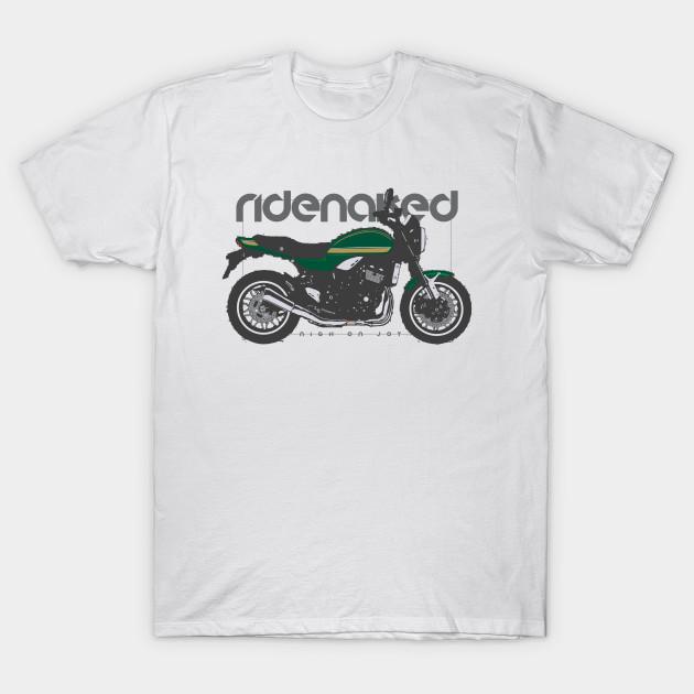Men Black Print T-shirt Ride Naked Rs Green No-Cut Transfer Paper Print Cotton Tshirt 2XL белый