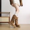 Women's Thick Sole Retro Western Ankle Boots - 2025 Autumn/Winter Fashion Tassel Cowboy Martin Boots