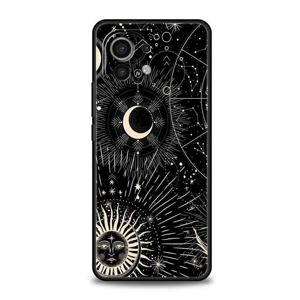 Phone Case Cover for Xiaomi Mi 17 15 14 13 12 11 Ultra 15T 14T 13T 12T 11T Pro Lite 5G Soft TPU Capas Funny Sun Moon Face Fundas
