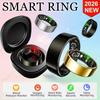New Smart Ring Men Women, Heart Rate Blood Oxygen and Sleep Monitor Smartring IP68 & 5ATM Waterproof, Multi-sport Mode Ring