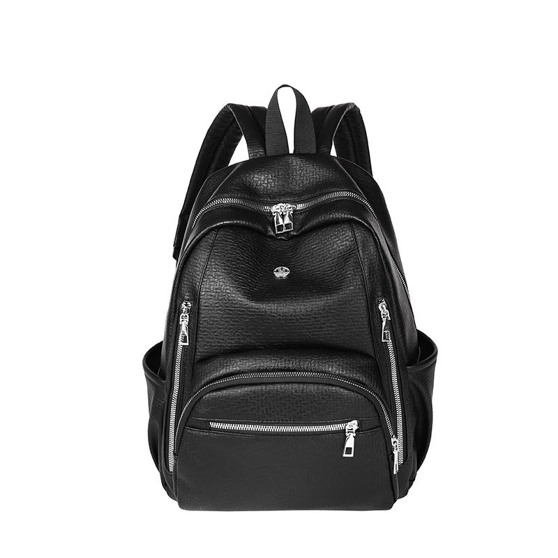 Soft Leather Backpack Women's Multi-Functional Travel Backpack