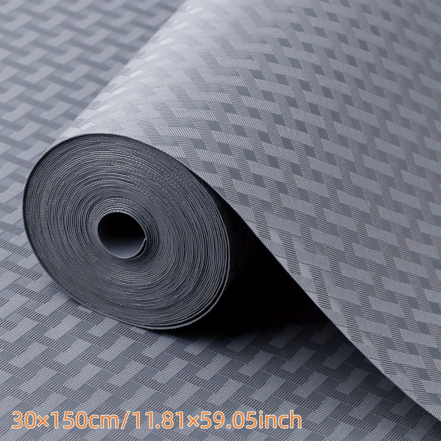 1 Roll EVA Shelf Liner, Non-Slip Oil-Proof Drawer Mat, Washable Cabinet Liner for Kitchen, Refrigerator & Desk 30×150cm/11.81×59.05inch серый