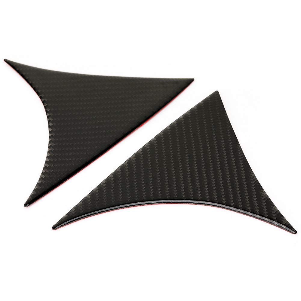 EBTOOLS 2pcs Rear Window Spoiler Side Wing Cover Carbon Fiber Car Replacement Rear Window
