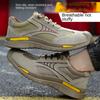 Labor Insurance Shoes, Steel Baotou Anti-smashing and Anti-puncture Protective Shoes, Construction Site Men's Safety Shoes