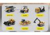 1:64 Alloy Engineering Car Set - 6-Piece Mini Pull-Back Toy for Kids