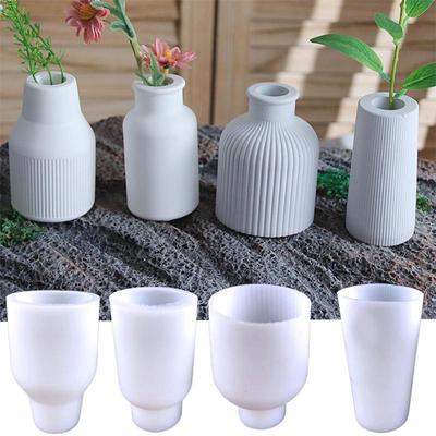 1PC DIY Blumenvase Ornamente Silikongussformen für die Herstellung kleiner Vasen