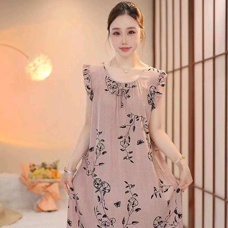 Women's Cotton Silk Camisole Pajama Dress - Summer, Loose Fit, Cute Japanese Style, Sexy and Thin, Perfect for Students