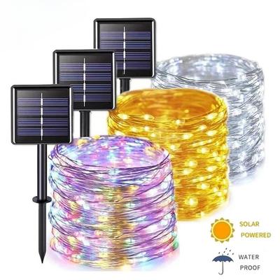 Solar-Powered Outdoor LED  String Lights  Waterproof, Energy-Efficient, Easy To Install Available In 7m, 12m, 22m, for Garden and Christmas Decor
