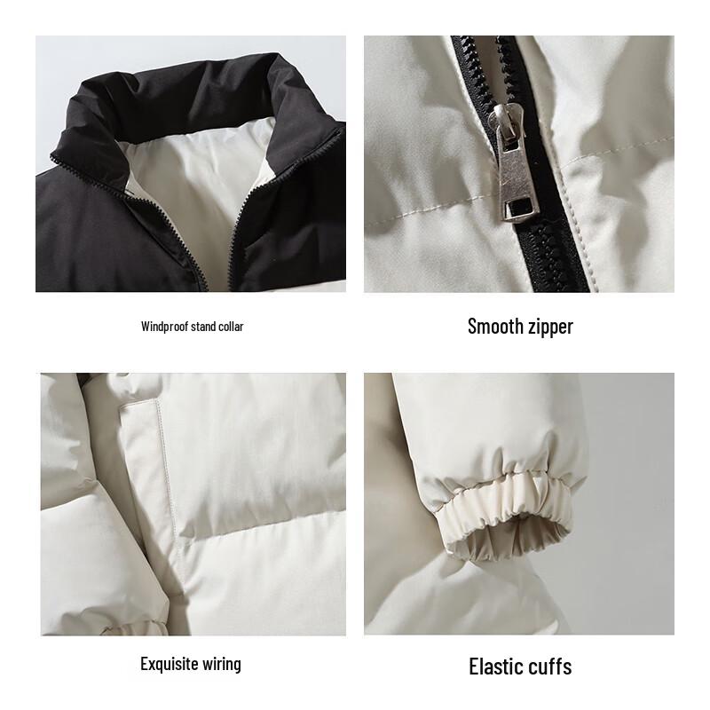 Eastern Camel Unisex Stand-Collar Winter Puffer Jacket