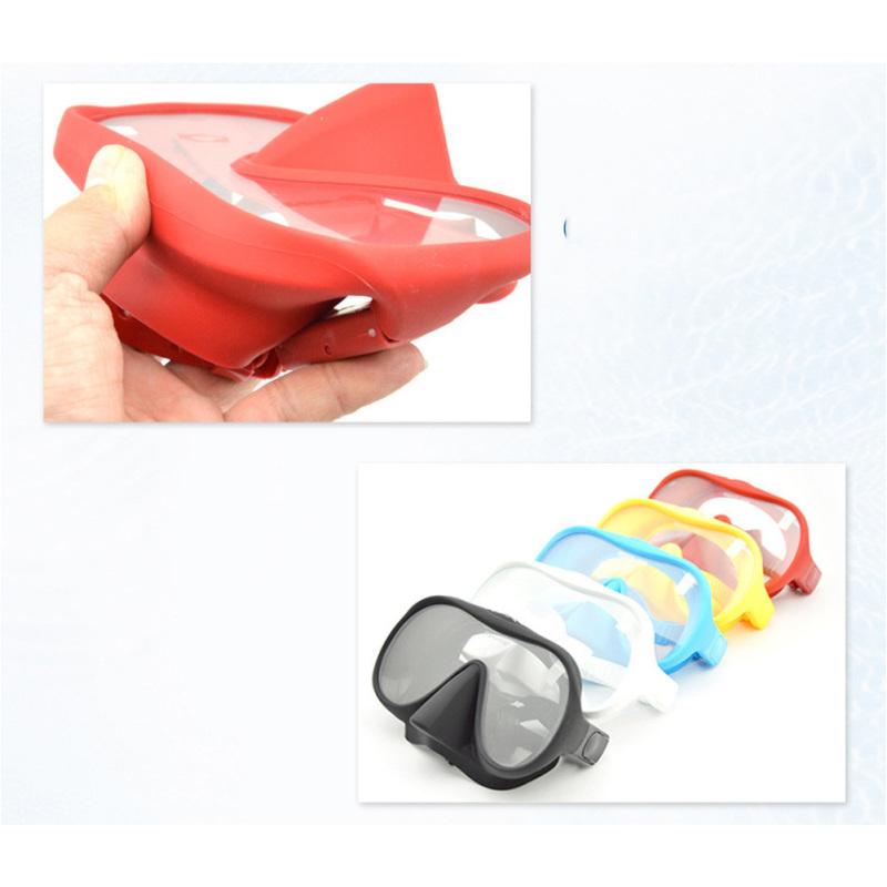 Mască profesională de scufundări subacvatice Scuba Free Diving Mască de snorkeling Cadru mare din silicon flexibil