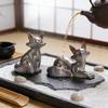 Magic Fox Color-Changing Tea Pet K43D Design Tea Ceremony Accessory for Home Desk Decor Perfect Birthday Gift Desktop Decoration