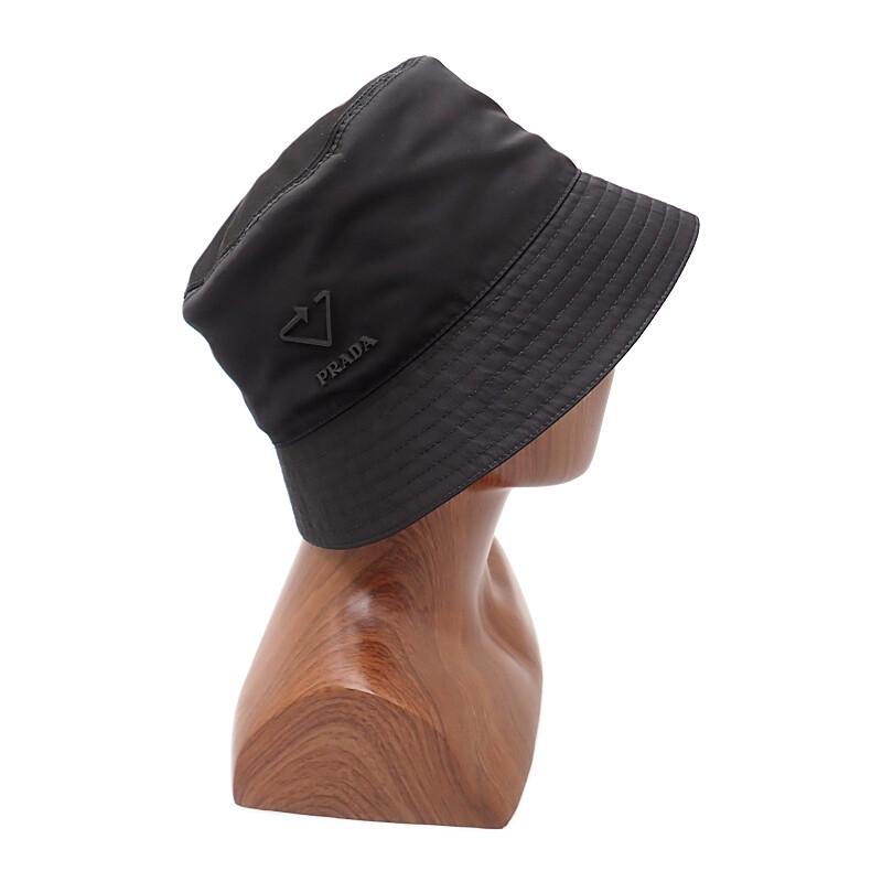 Prada 2HC137_2DRT_F0002 L Hat Black Nylon Mens