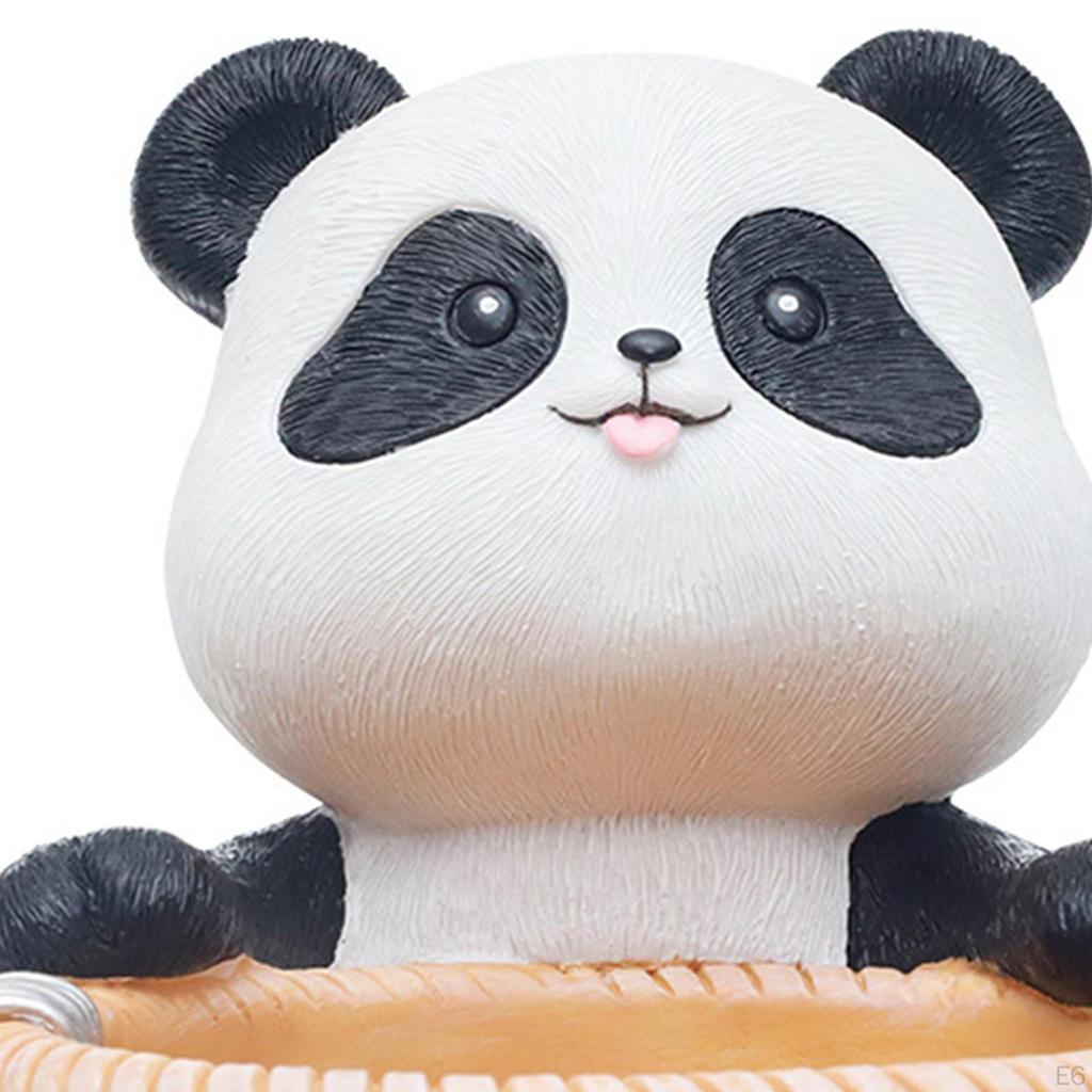 Small Flower Pot Desktop Storage Organizer Cartoon Animal Statue Gift, Tabletop Decoration, Plant