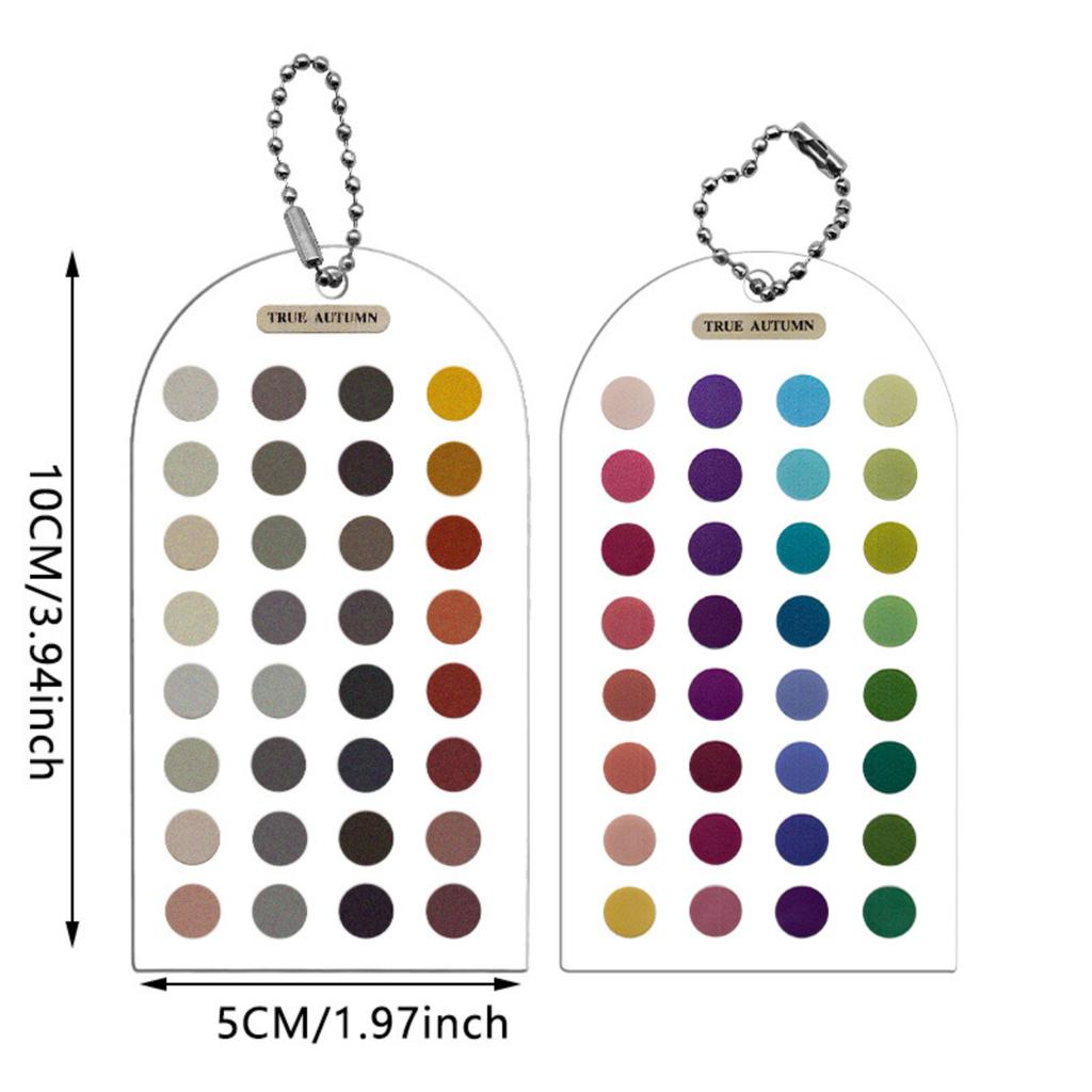 Color Analysis Template Card for Personal Seasonal Matching