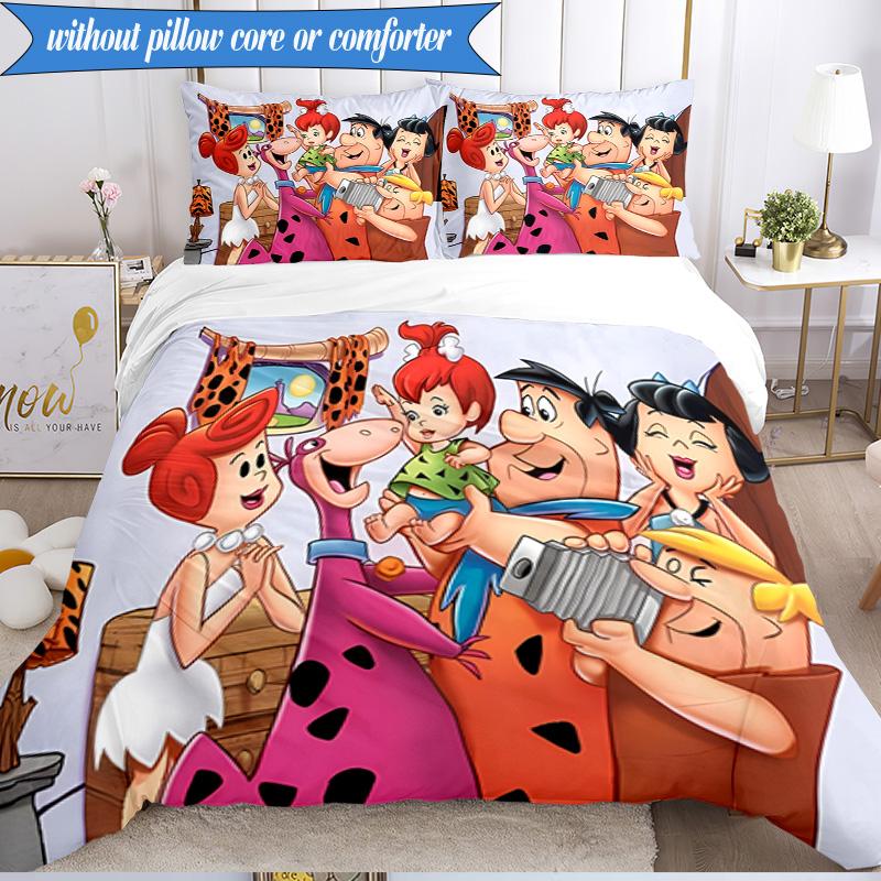 The Croods Players Adventure 3pcs K-pop music group Bedding set,Ideal for Bedroom, Dormitory,Including Duvet Cover And 2pcs Pillowcases,Fan gifts