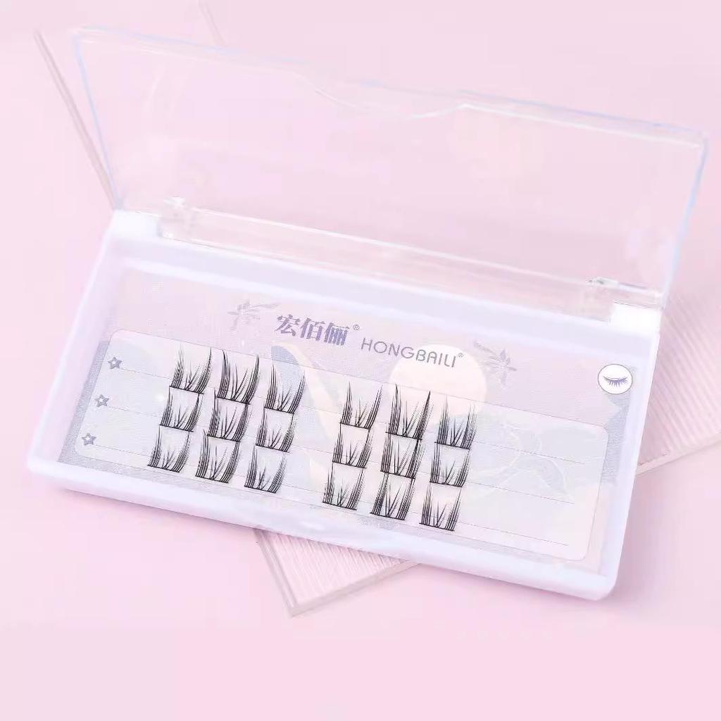 Segmented Cat Elf False Eyelashes: Little Flame Sunflower Style