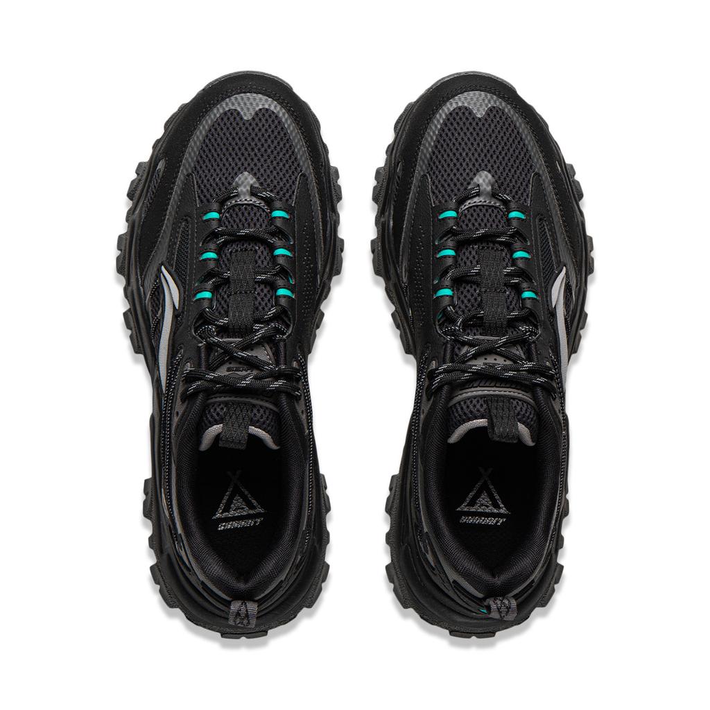 Li Ning Joyful Journey Classic And Versatile Abrasion Resistant Height Increasing Low top Chunky Sneakers Men's AGLW007-2