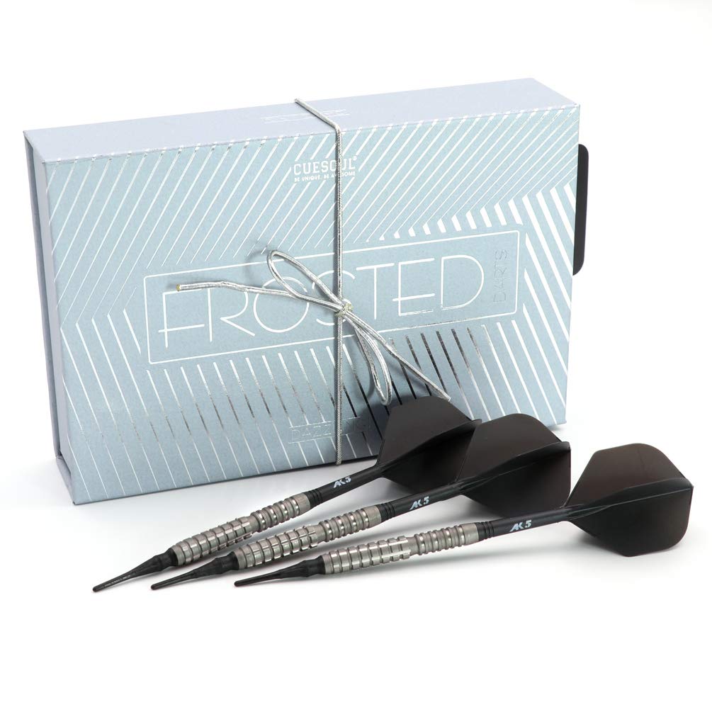 CUESOUL DAZZLING, 20g Frosted Surface Barrel, 90% Tungsten Dart Set with Soft Tip Darts (DZR0220)