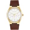 MOTION 39mm 25200523 White Dial Brown Leather Parallel Import Wrist Watch