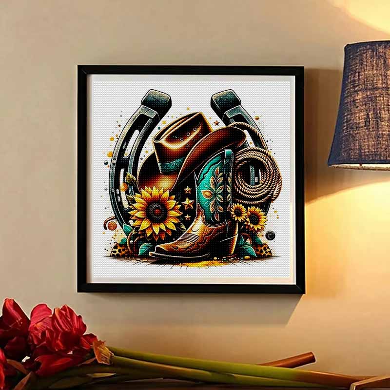 New Arrival 5D DIY Full Circle Diamond Painting "Mechanical Cowboy Gear" Embroidery Cross Stitch Home Decor Gift