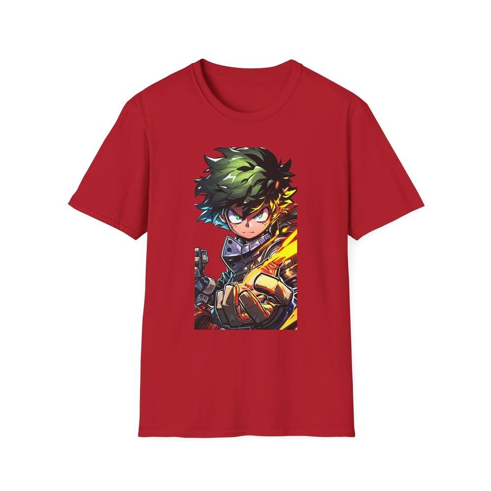 Anime Soft TShirt Izuku Midoriya Unisex Jl Anime Front Printed