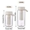 Soft Silicone Handle Cold Brew Coffee Maker Large Capacity Portable Water Bottle  Summer Season