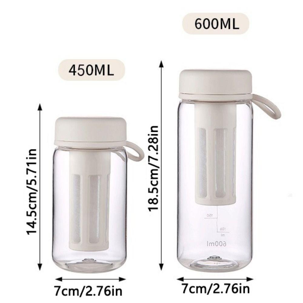 Soft Silicone Handle Cold Brew Coffee Maker Large Capacity Portable Water Bottle  Summer Season
