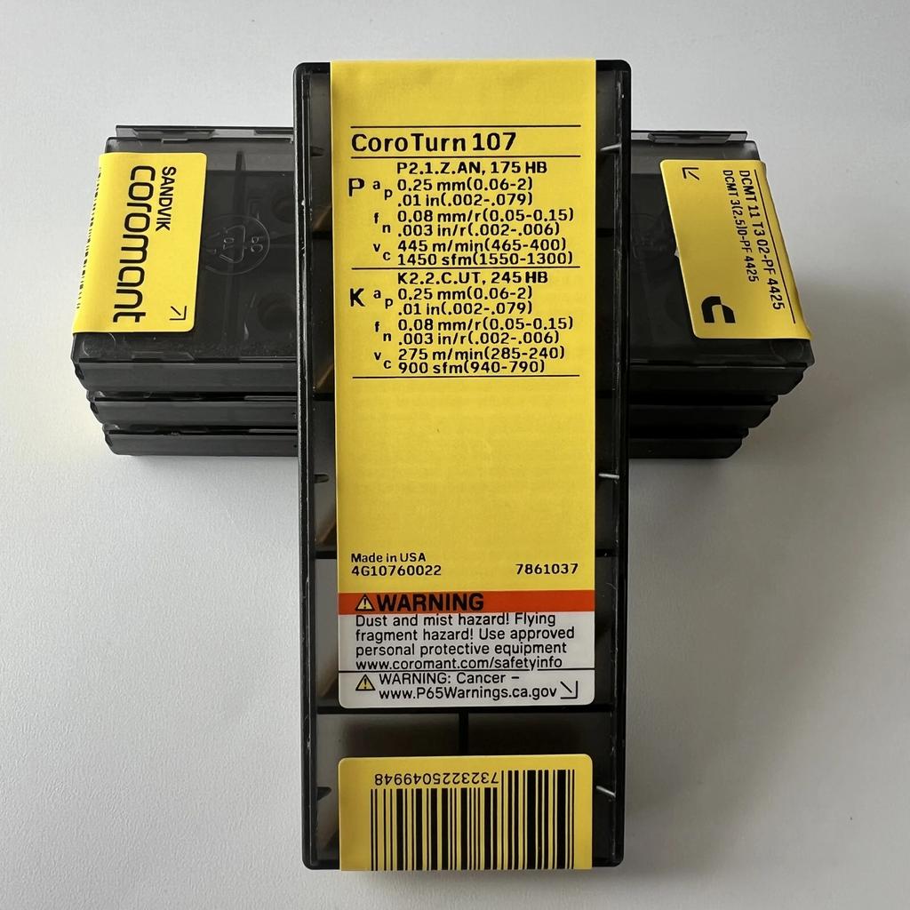 Sandvik / DCMT11T302-PF 4425 / Industrial Indexable Carbide Inserts 10 Pcs