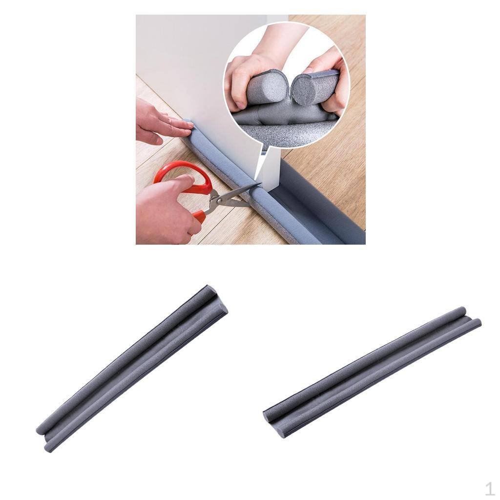 2x Draught Excluder Bottom Noise Reduction Rubber