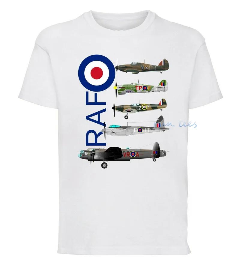 WW2 Flygplan T-shirt WW2 Andra Världskriget Slaget om Storbritannien Sommar Bomull Kort Ärm O-Hals Herr Dam T-shirt för Militärfan