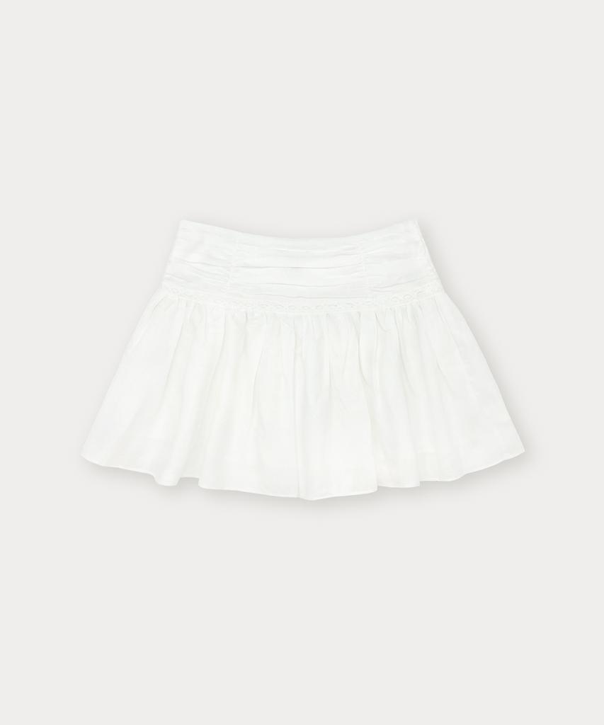 Sseomweeobeoteo Wendy Linen Mini Skirt - Ivory