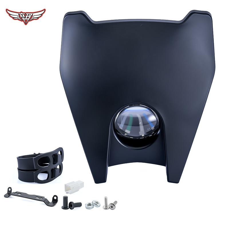 LED Headlight  High Light Dirt Bike Head Lamp for ZUUMAV A1/A3/S3/K3 Pit Bike Black