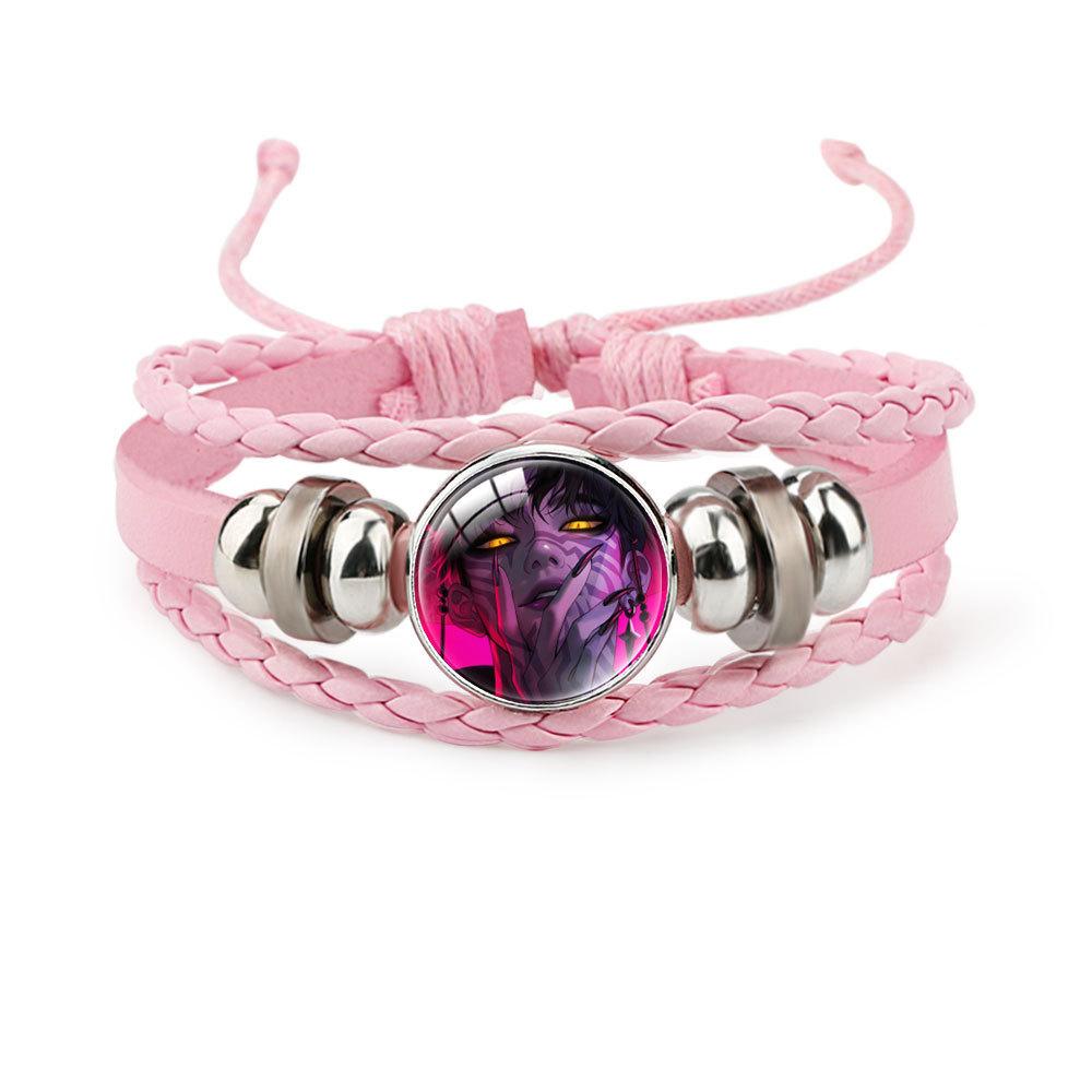 Pink Bracelet Rumi Zoey Mira Beaded Bracelet Adjustable Jewelry