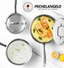 MICHELANGELO 304 Stainless Steel Soup Pot Set, Professional Three-layer Composite Pot Bottom, Suitable for All Stoves and Ovens