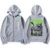 Japanese Anime Tomie Junji Ito Uzumaki Zipper Hoodie Men Women Manga Horror Zip Up Jacket Male Casual Vintage Zip Up Sweatshirt