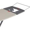 Rayen 6141.01 Table Gamme Premium Planche avec Support pour Fer à Repasser et Porte-cintres,Métal,GrisBeige,120,5 x 41 cm