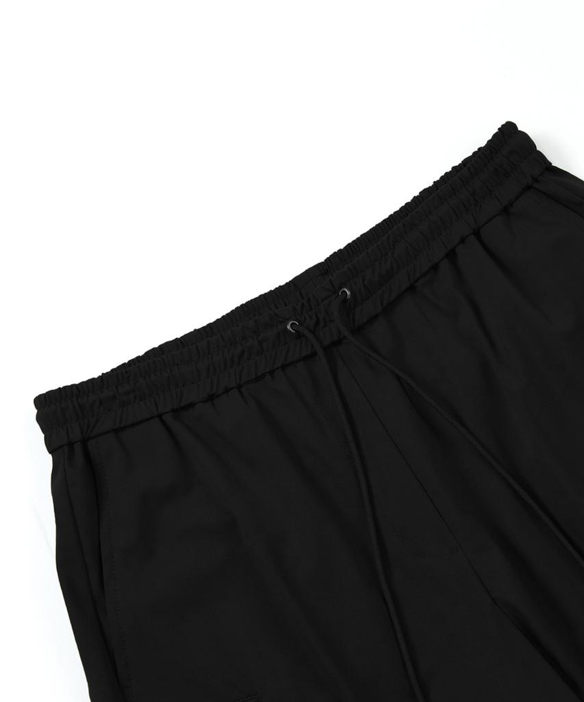 DRAW FIT [Fashion Planet X Drawfit] Cooling Relaxed String Pants [Black]