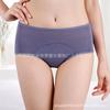 Women S Plus Size Mid Waist Mesh Breathable Leakproof Period Underwear