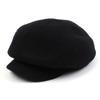 Universal Chemistry Deep Black Wool Newsboy Cap