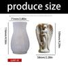 Reusable Angel Flowerpot Silicone Mold For Concrete Cement Resin Projects Easy Demolding Candle Making Mould
