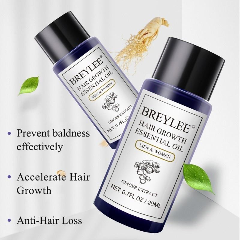 Extrait de gingembre, huiles essentielles pour la croissance des cheveux, soins capillaires rapides et puissants, Anti-séchage, nourrissant, 20ml