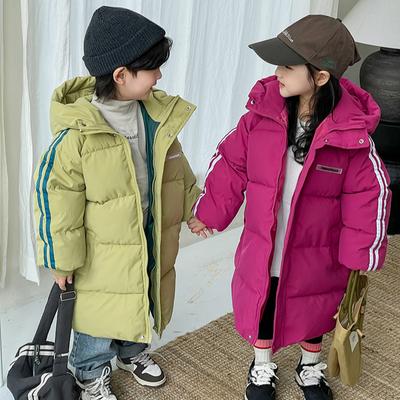 Winter Boys Girls Kids Thick Down Coat Padded Warm Outerwear Childrens Clothes Hooded Cotton Clothing Jackets Snow Suits