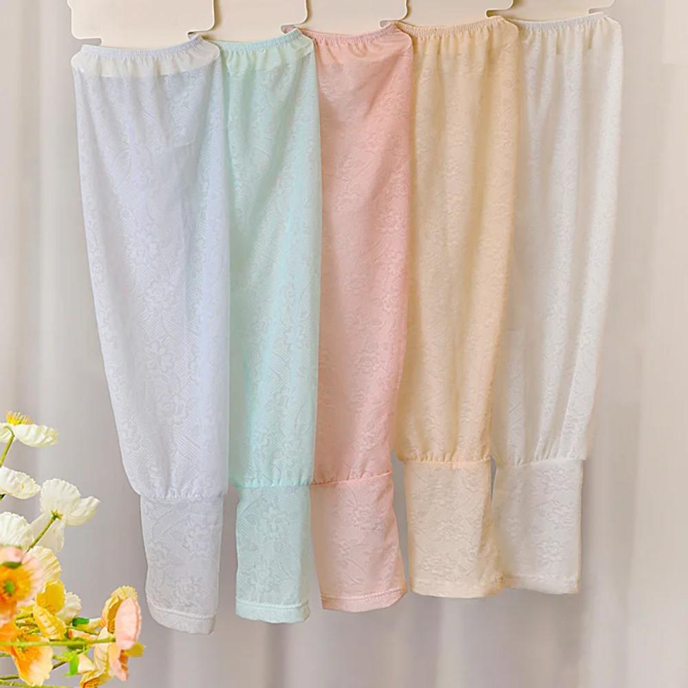 Lace Ice Silk Arm Sleeves Breathable Ice Silk Long Gloves New Cooling Sleeve  Cycling