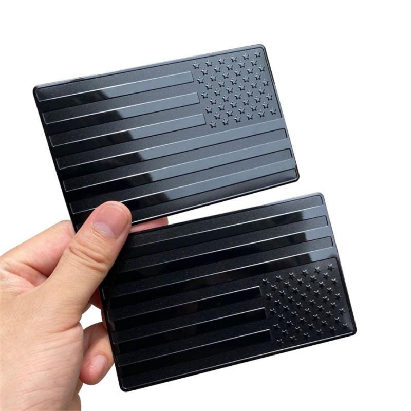 3D American Flag Logo Stickers For Towing Trailer, 2 Inches, 2 Pcs