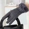 Women Winter Plush Thick Korean Version Cute Anti Cold Snow Gloves with Touch Screen Anti Splash Gloves