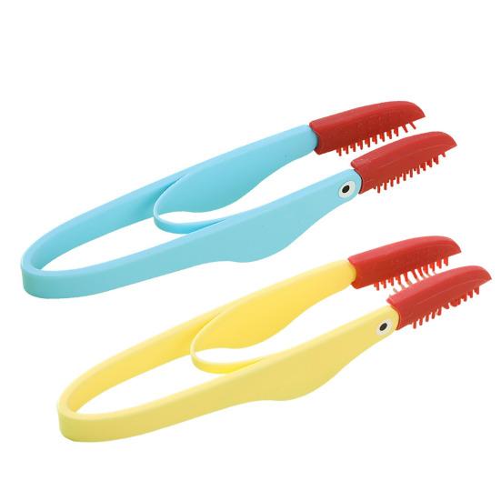 Pet Eye Care Brush Soft Silicone Tear Stain Remover Comb Dogs Eye Cleaner Brush with Anti-Slip Handle Gentle Pet Grooming Tool