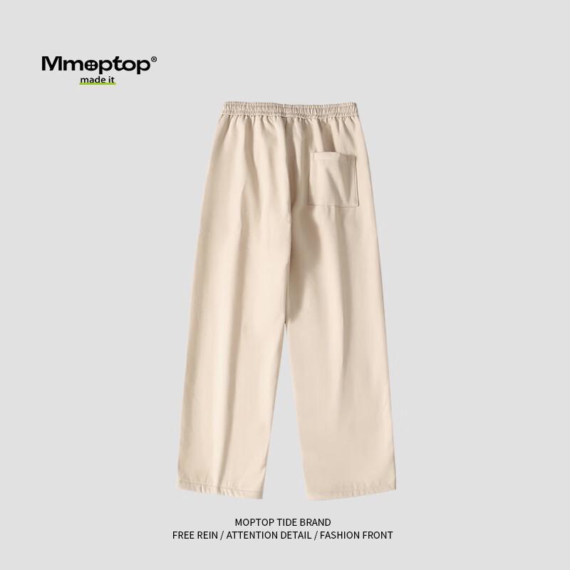 MMOPTOP Men's Loose Fit Japanese Style Straight Leg Casual Pants K2607