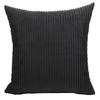 Supersoft Corduroy Cushion Cover Solid Striped Throw Pillow Covers Decorative Pillow Case for Sofa Bed Living Room Decoration
