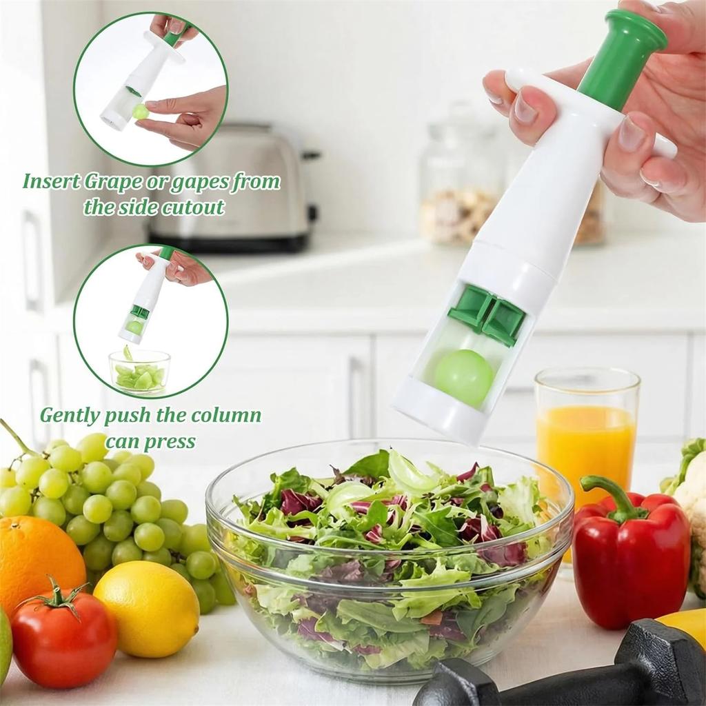 Taglia Uva in Acciaio Inossidabile Utensile da Cucina Affettatore Frutta e Verdura per Bambini Facile da Usare Design Durevole e Sicuro