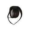 Human Bangs Natural Brown Middle Part Wispy Bang Hair Clip In Bangs Fringe Hairpiece for Women Clip On Air Bang